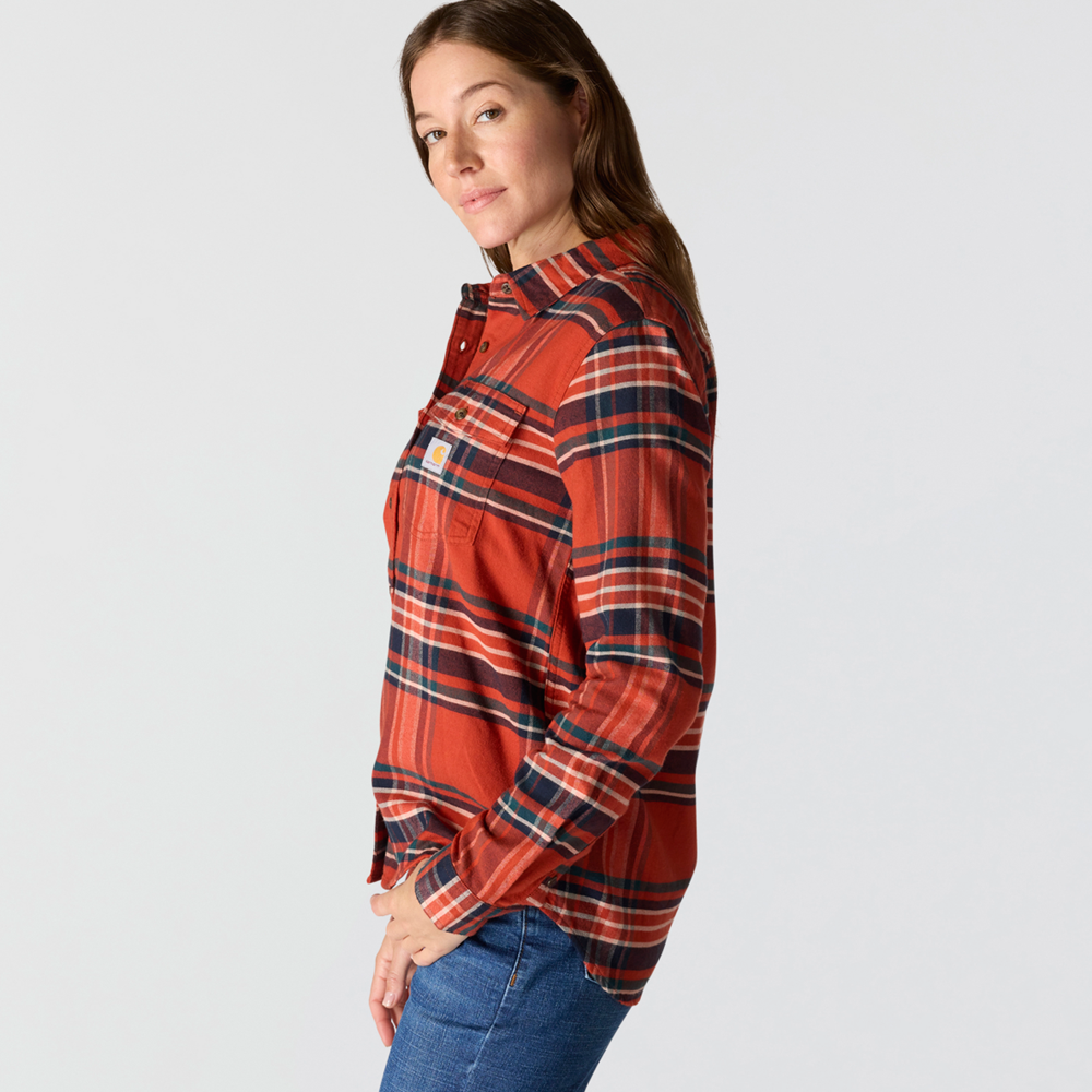 Carhartt WOMENS TENCEL™Fibre series Relaxed fit Long-sleeve flannel shirt
