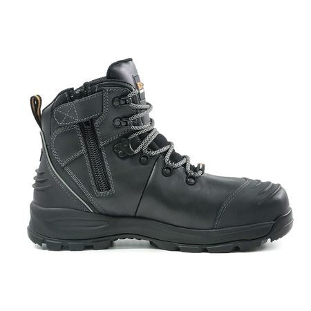 BISON XTLZ Zip side lace up safety boot
