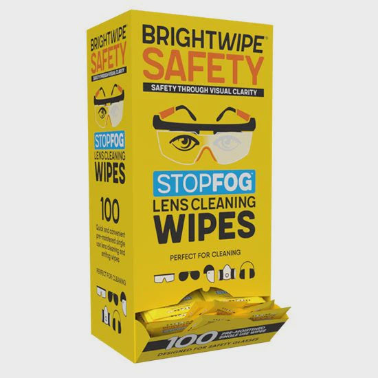 Kensafe Stopfog Lens and Respirator wipes 100's