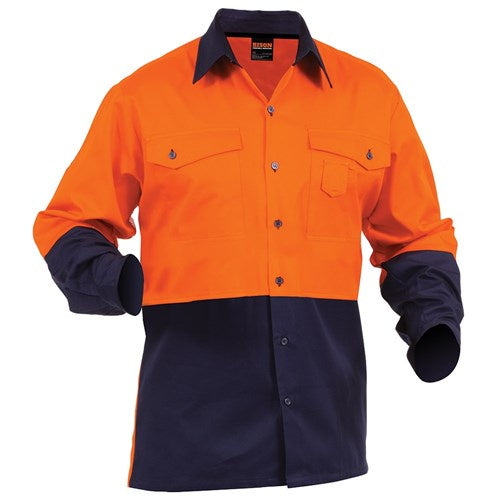 Shirt (SDBCO) Industrial Cotton Orange/Navy