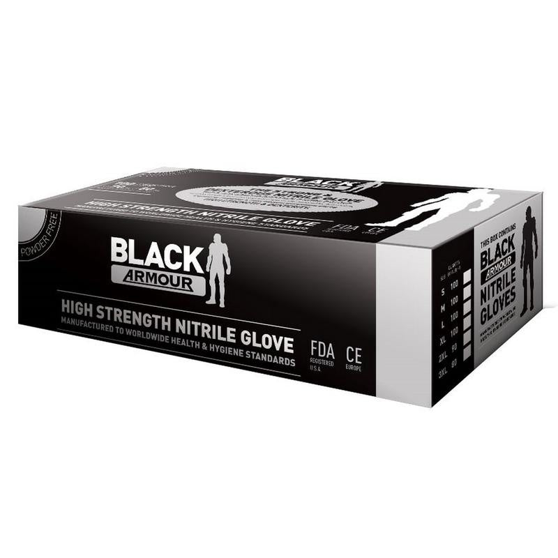 Black Armour Nitrile Disposable Glove