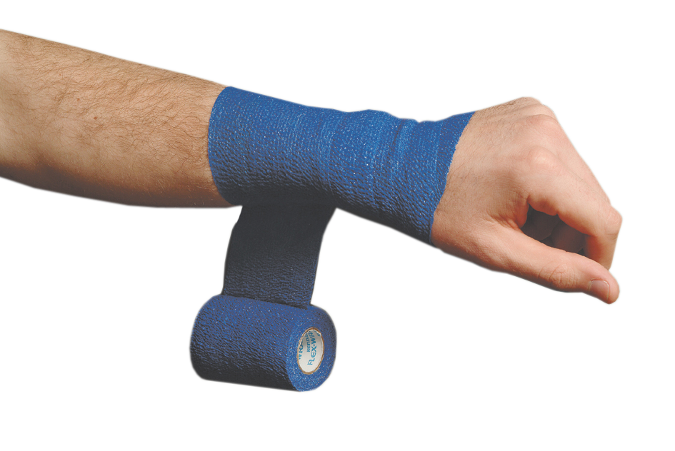 Cohesive Blue Bandage