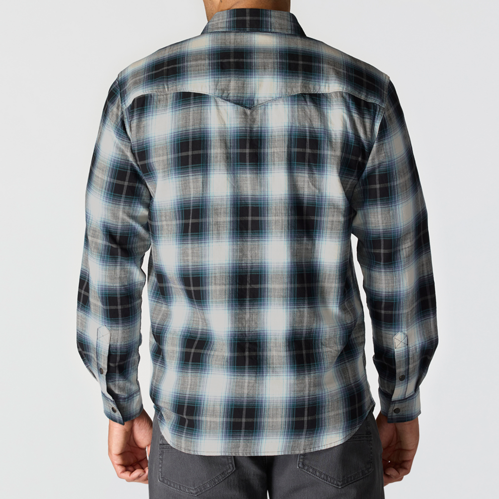 Carhartt Montana Rugged Flex Relaxed Fit Lightweight Long-Sleeve Snap-Front Plaid Shirt