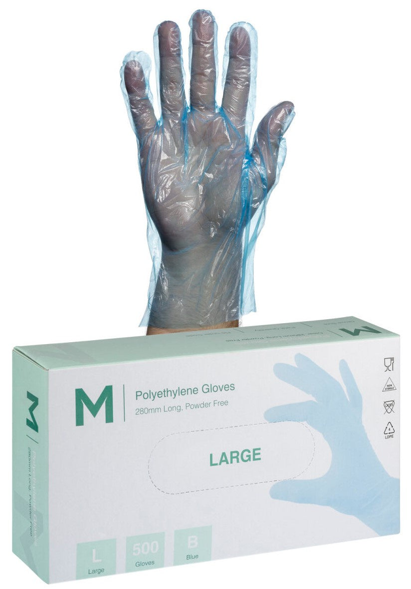 MPH29035 Polyethylene Blue Gloves 1.0g 500's