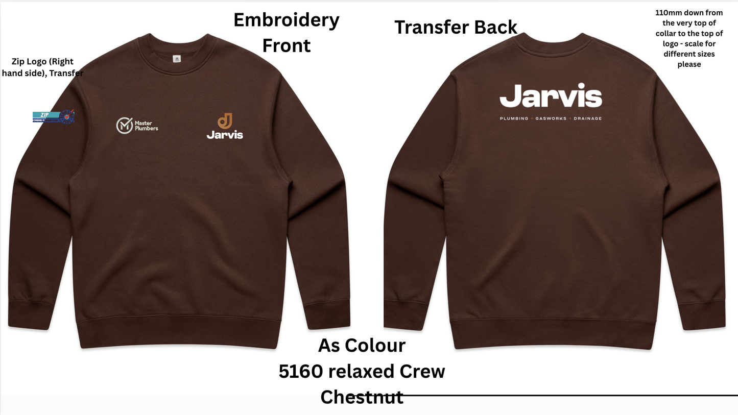 "JARVIS" As Colours 5160 Relax Crew - Chestnut
