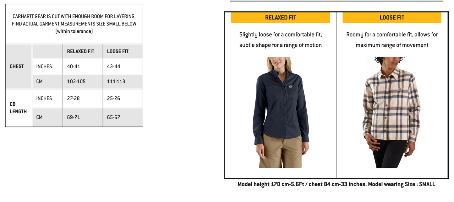 Carhartt WOMENS Rugged Flex Loose Fit Midweight Flannel Long sleeve shirt