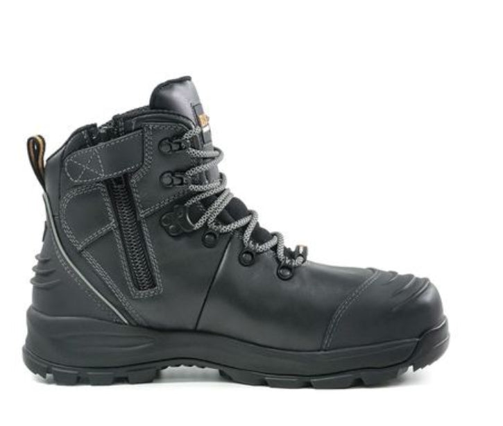 Wide Fit - XT Zip Side Lace Up Safety Boot * NOW $165*