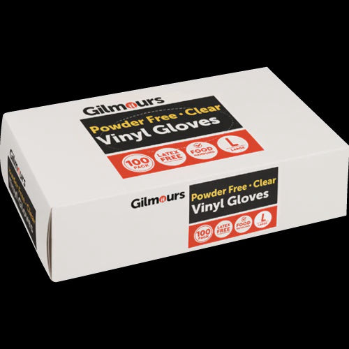 Gilmours Vinyl Gloves 100's