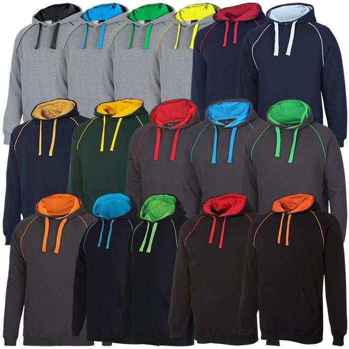 JB's CONTRAST FLEECY HOODIE