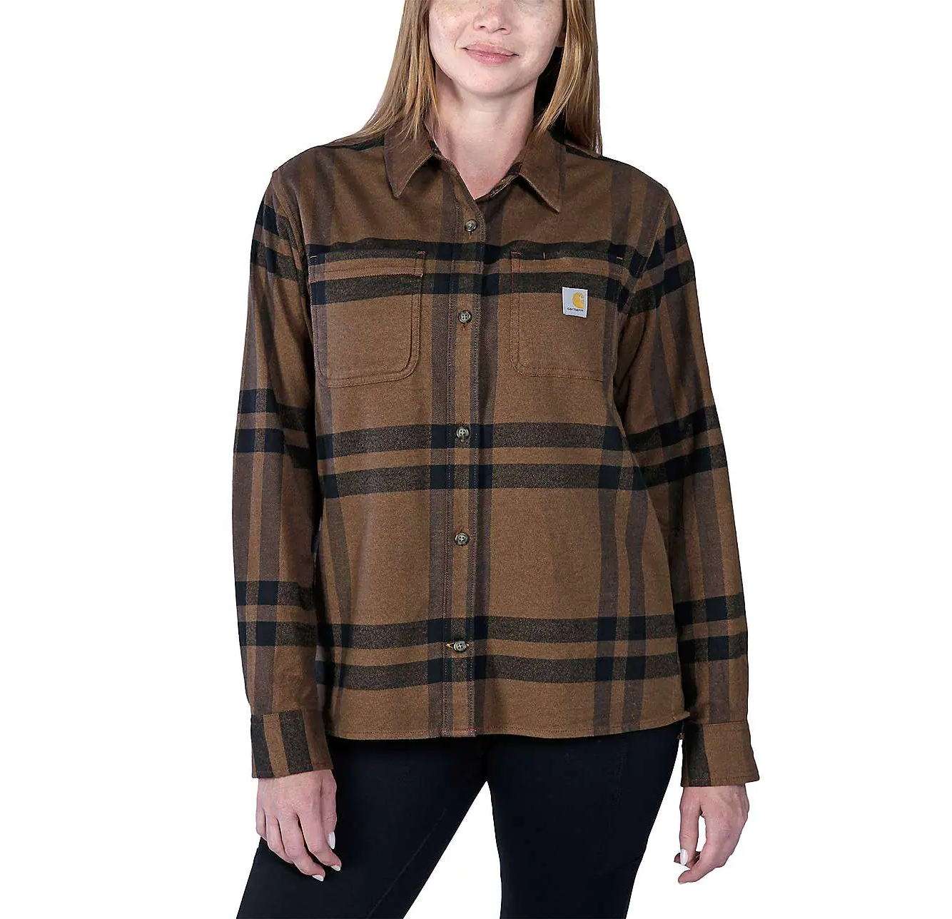 Carhartt WOMENS Rugged Flex Loose Fit Midweight Flannel Long sleeve shirt