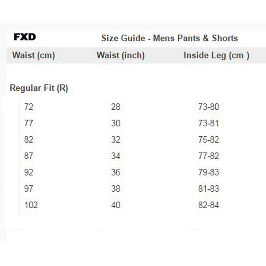 FXD 100% Cotton Work Shorts WS-1