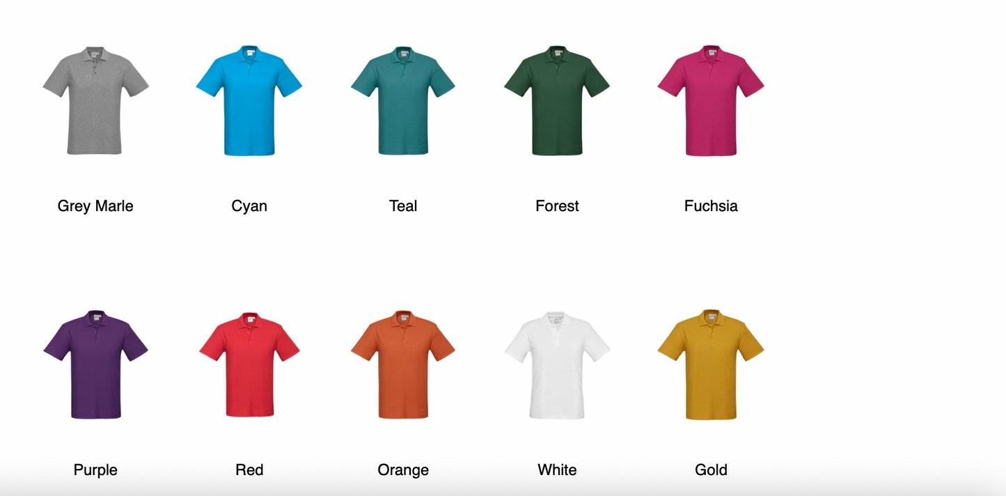 P400MS MENS POLO CREW SHIRT - ALL COLOURS