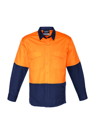ZW128 Mens Rugged Cooling Hi Vis Spliced Shirt