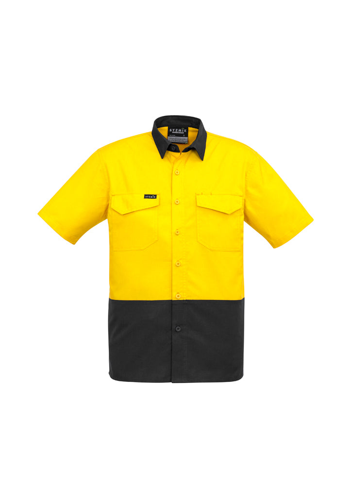 Hi Vis Spliced Short Sleeve Shirt ZW815