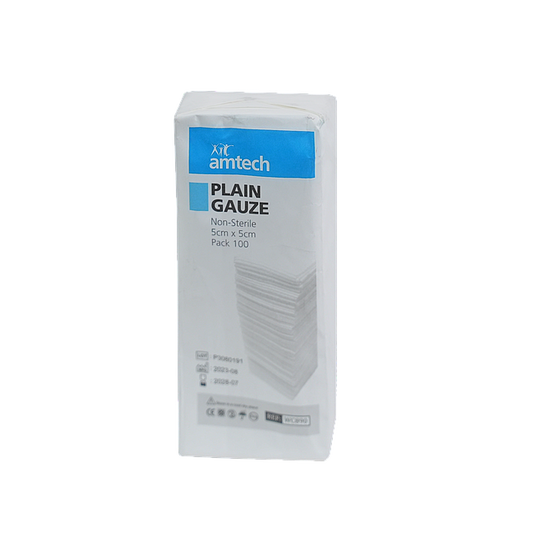 Amtech plain gauze package on a white background