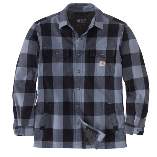 Carhartt RELAXED FIT SHERPA LINED Plaid Shirtjac now $165.00