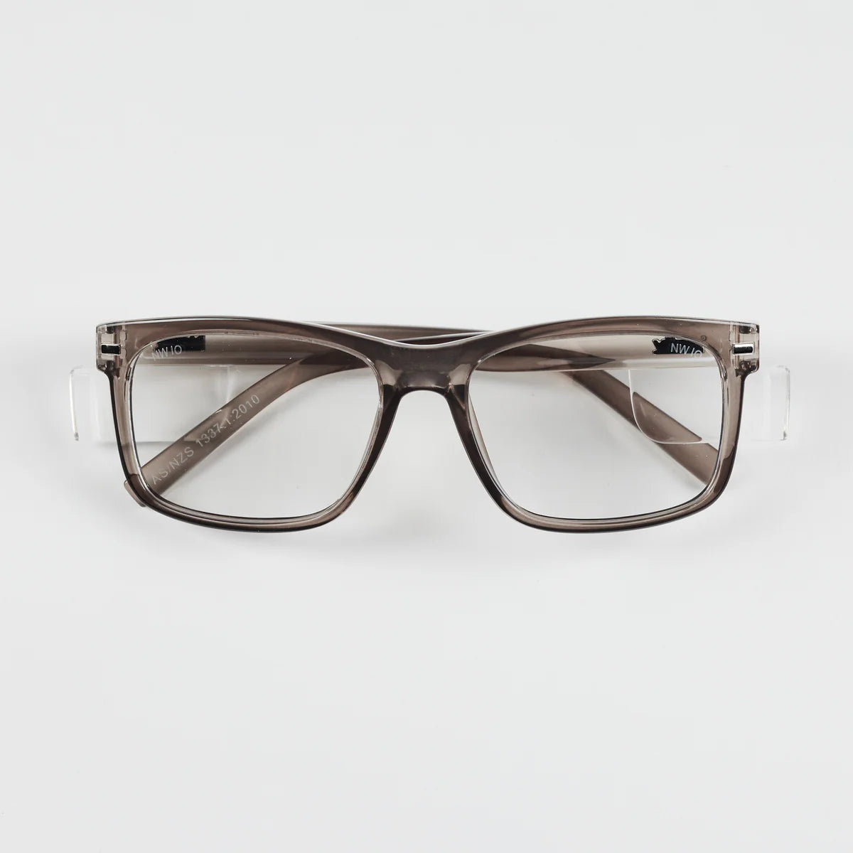 Natty Kenneth Steel / Clear Lens Safety Glasses