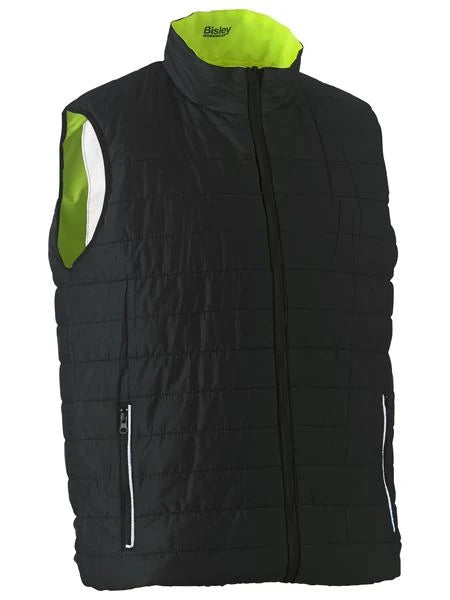 Taped Hi Vis Reversible Puffer Vest