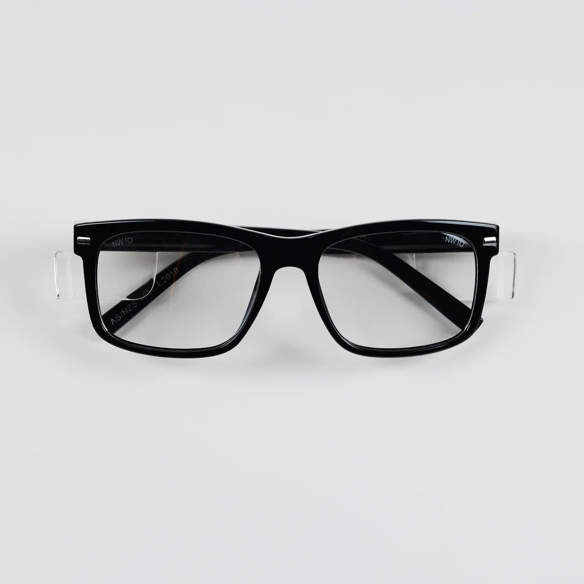 Natty Kenneth Black / Clear Lens Safety Glasses