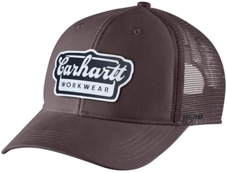 Carhartt Rugged Flex Twill Mesh Back Script Patch Cap
