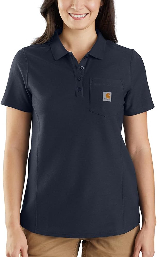 **NEW** Carhartt WOMENS Relaxed fit Midweight Short Sleeve Polo