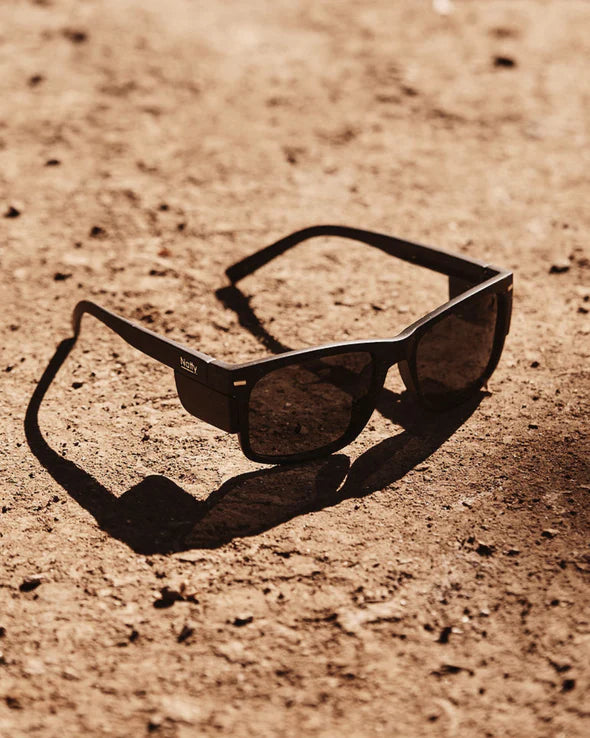 Natty Kenneth Matte Black Polarised Safety Glasses