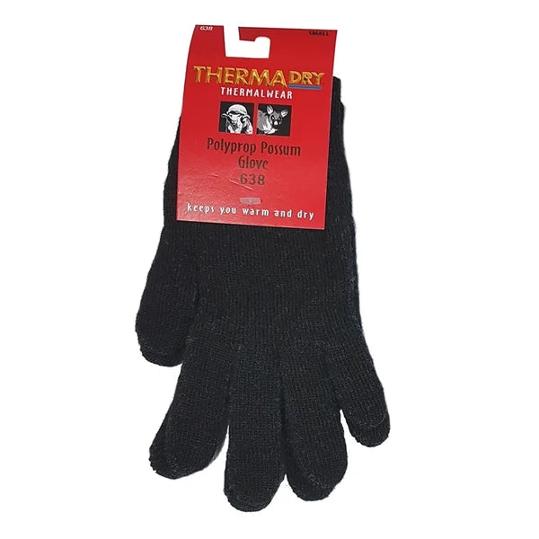 Thermadry Merino/Possum Polyprop Glove - Full Glove
