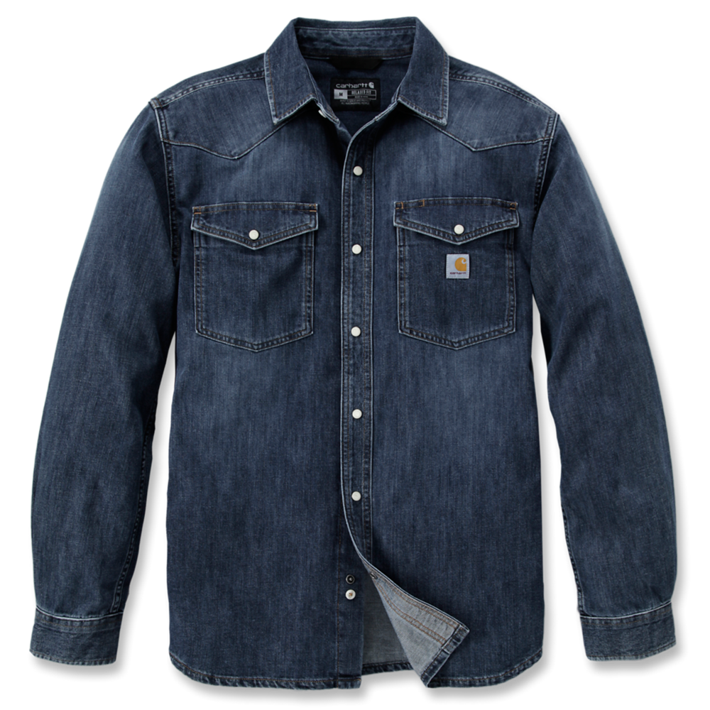 *NEW* Carhartt MONTANA Relaxed Fit Denim LS Shirt