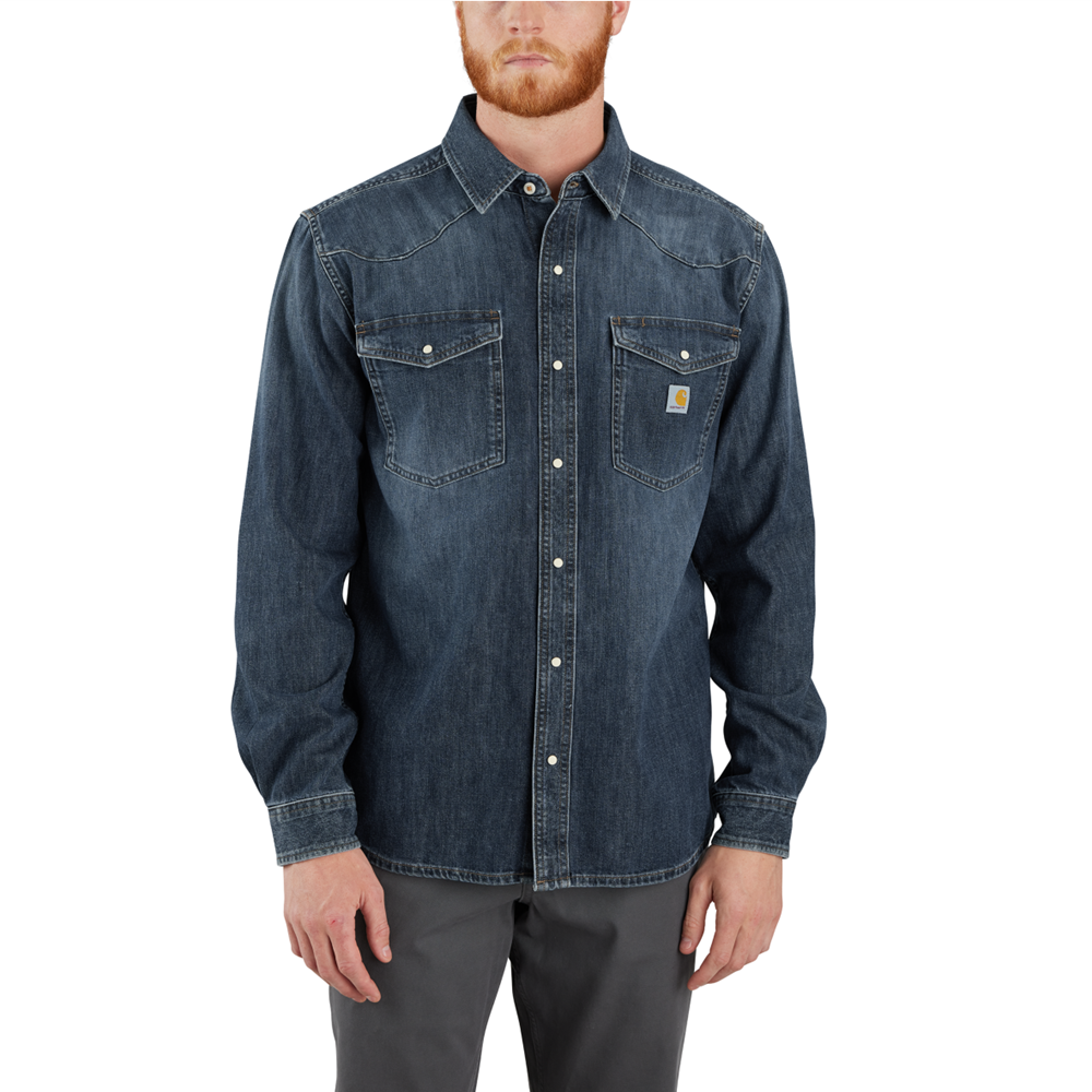 *NEW* Carhartt MONTANA Relaxed Fit Denim LS Shirt