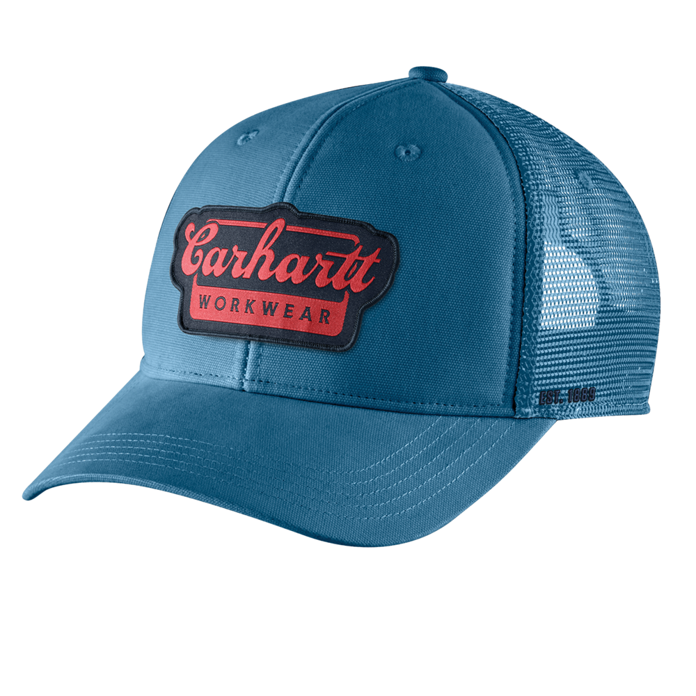 Carhartt Rugged Flex Twill Mesh Back Script Patch Cap