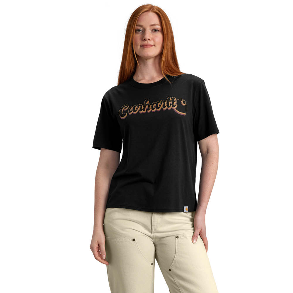 *NEW* Carhartt WOMENS Tencel™ Loose Fit Script Graphic T-Shirt