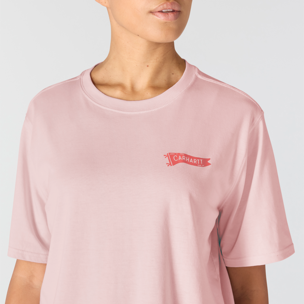 **NEW** Carhartt WOMENS TENCEL™ Fiber Series Loose Pennant Flag T-Shirt