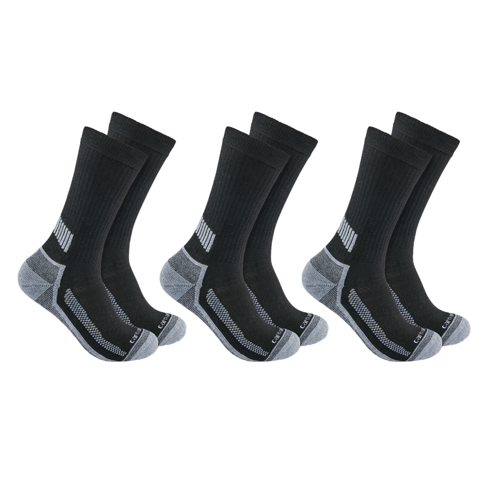 *NEW* Carhartt FORCE Midweight Crew Sock 3 pack