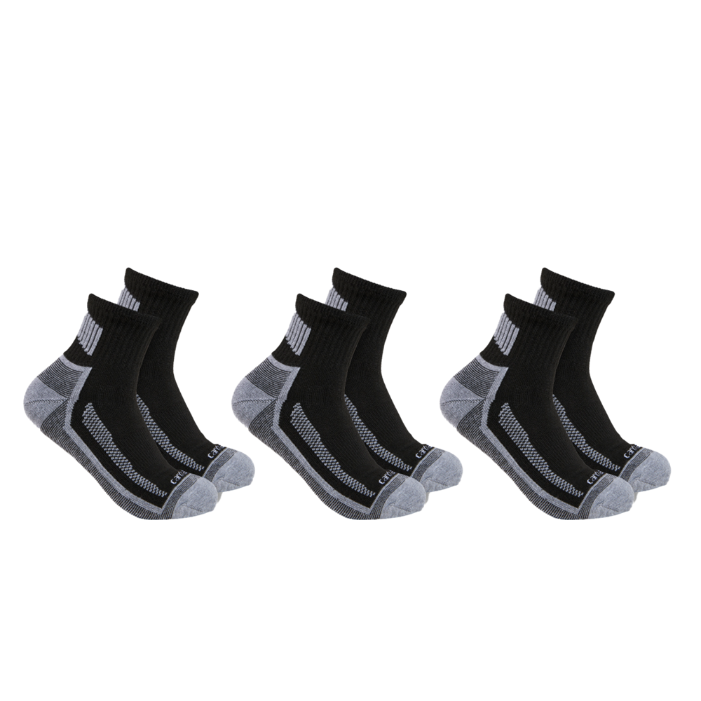 *NEW* Carhartt FORCE Midweight Quarter Sock 3 pack
