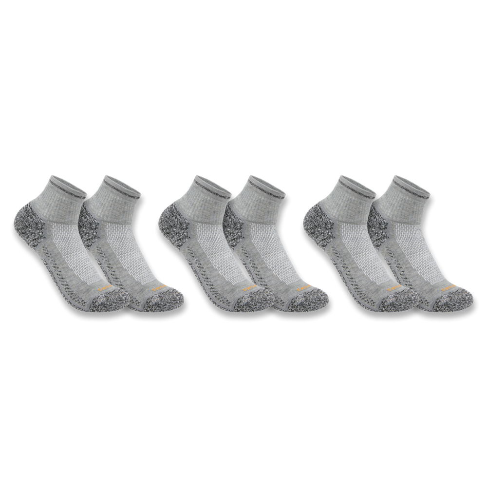 *NEW* Carhartt FORCE Midweight Quarter Sock 3 pack