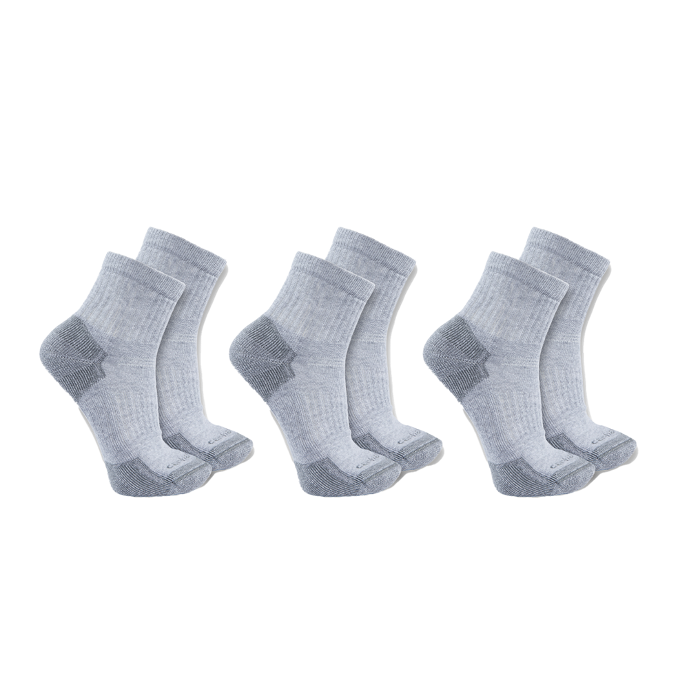 *NEW* Carhartt FORCE Midweight Cotton Blend Quarter Sock 3 pack