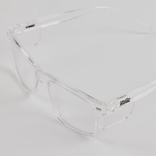 Natty Kenneth Safety Glasses, Clear, Clear Lens