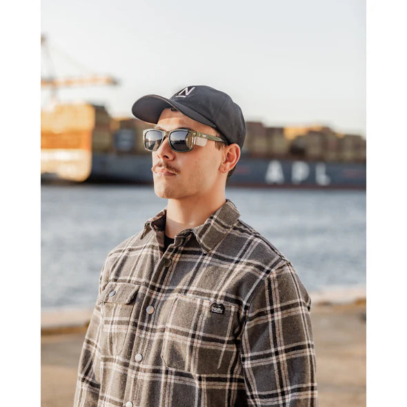 Natty Kenneth Olive Polarised Safety Glasses