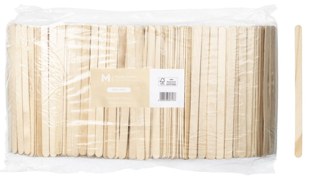 Wooden Stirrer Sticks 1000's (114MM LONG)