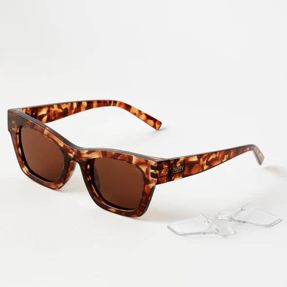 Natty Browse Hazel Tortoise Frame / Brown Lens Polarised Safety Glasses