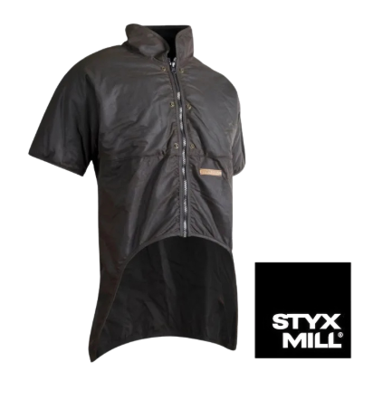 Styx Mill Short  Sleeve Zip Cape Vest with Tail