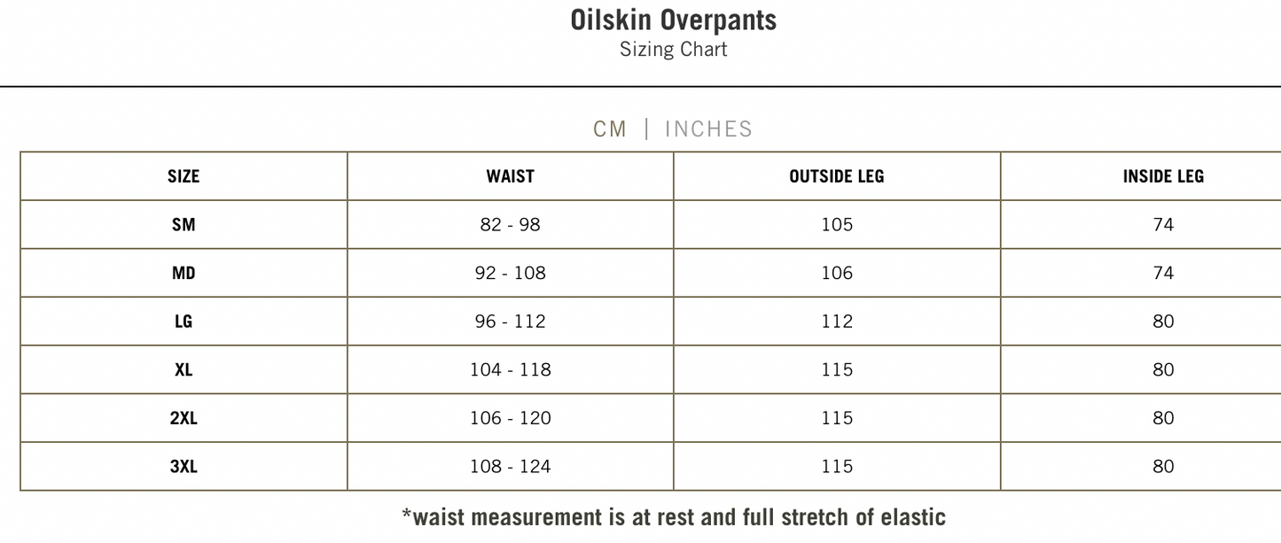 Outback Oilskin Overtrousers  2096