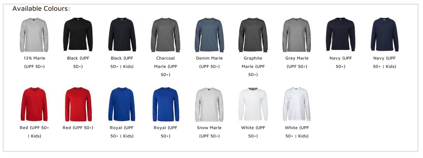JB 1LS Long Sleeve Cotton Tee - Cuffed Sleeve