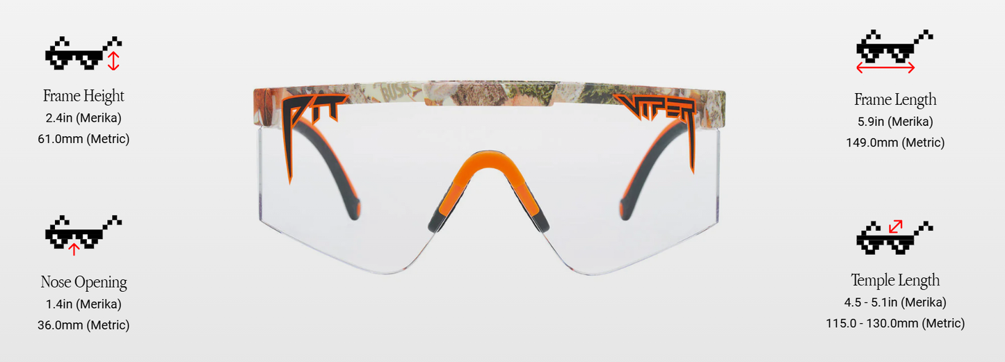 *NEW* Pit Viper - The Actualbush Original 2.0 CLEAR WIDE