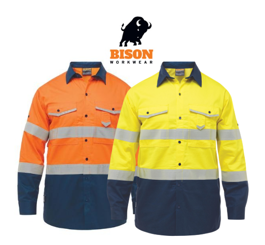 Bison Cotton Taped  L/S Shirt   SNBCO