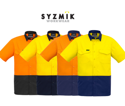 Hi Vis Spliced Short Sleeve Shirt ZW815