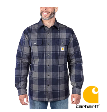 Carhartt RELAXED FIT HEAVYWEIGHT FLANNEL SHERPA LINED Shirtjac
