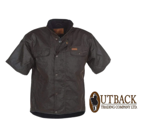 Outback Oilskin 1/2  Sleeve Brown