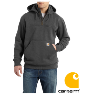 Carhartt PAXTON 1/4 zip hooded sweatshirt