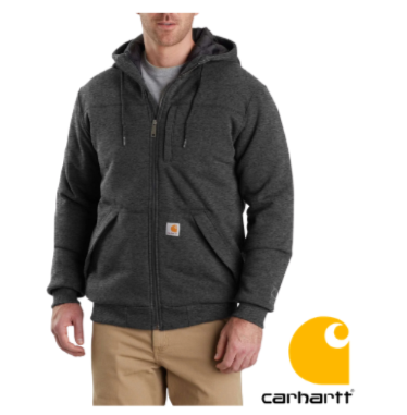 Carhartt Rain Defender™ Relaxed Fit Midweight Sherpa-Lined Full-Zip Sweatshirt